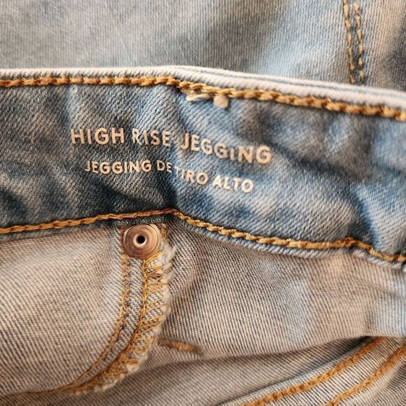 Universal Thread High Rise Jegging Size 16 Light Blue Distressed - Picture 10 of 13